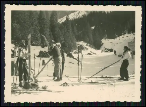 11x Foto - Gebiet bei Arabba Winter Dolomiten Italien 1937 Familie aus Hamburg