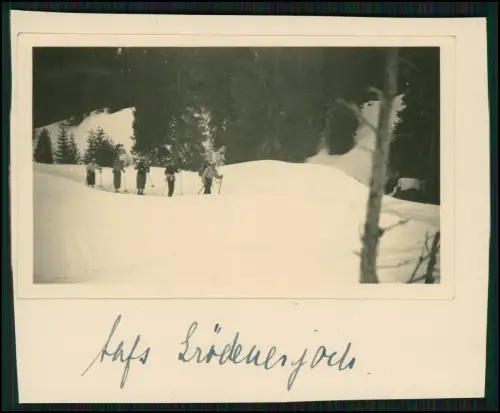 11x Foto - Gebiet bei Arabba Winter Dolomiten Italien 1937 Familie aus Hamburg