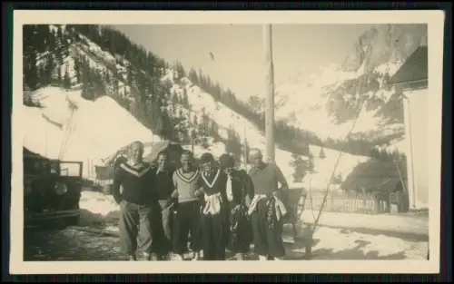 11x Foto - Gebiet bei Arabba Winter Dolomiten Italien 1937 Familie aus Hamburg