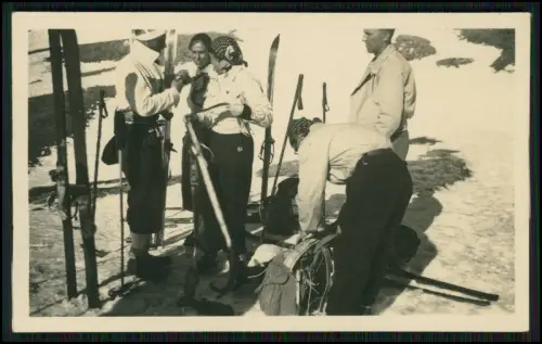 11x Foto - Gebiet bei Arabba Winter Dolomiten Italien 1937 Familie aus Hamburg