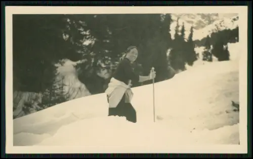 11x Foto - Gebiet bei Arabba Winter Dolomiten Italien 1937 Familie aus Hamburg