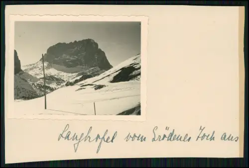 11x Foto - Gebiet bei Arabba Winter Dolomiten Italien 1937 Familie aus Hamburg