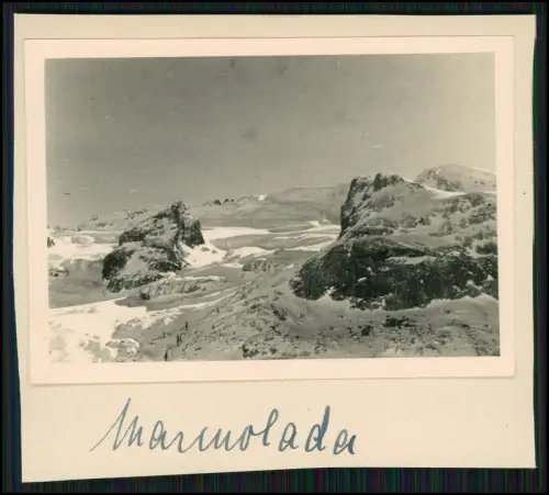 20x Foto  Gebiet beiCherz Campolongo Marmolada Dolomiten Winter Italien Ski 1937