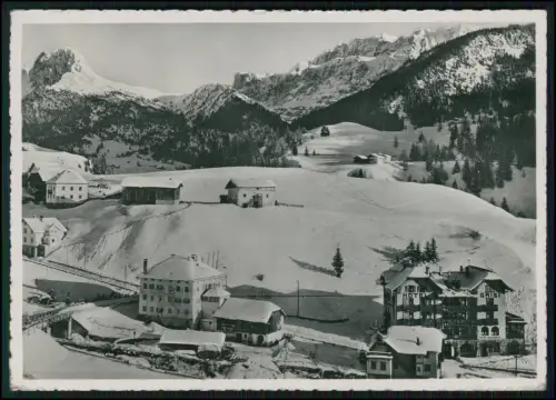 Foto AK - Wolkenstein Grödental Selva Val Gardena Hotel Gries Südtirol 1938 gel.