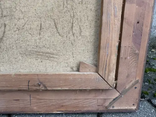 Marine Ölbild Segelschiff Szene um 1900 signiert Öl auf Leinen Original 54x43 cm