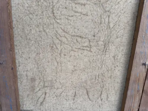 Marine Ölbild Segelschiff Szene um 1900 signiert Öl auf Leinen Original 54x43 cm