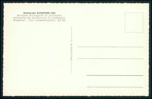 AK - Astrather Hof Velbert Mettmann - im Deilbachtal Windrather - bei Langenberg