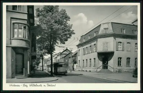 AK - Weidenau Siegen - Blick in Wilhelmstrasse mit Postamt Omnibus Linienverkehr
