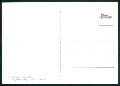 2x Foto AK - Schömberg Balingen - Luftaufnahme Kirche Palmbühl - Camping Stausee