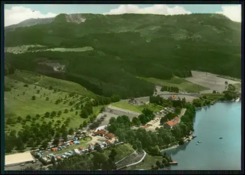 2x Foto AK - Schömberg Balingen - Luftaufnahme Kirche Palmbühl - Camping Stausee