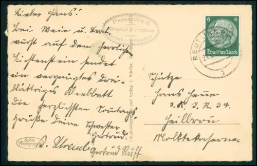 2x Foto AK Lichtenstein mit Schloss - Echaztal eindrucksvoll steiles Felsplateau