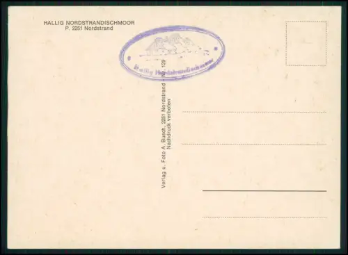 4x AK - Nordstrandischmoor u.a. Halligen - im nordfriesischen Wattenmeer Nordsee