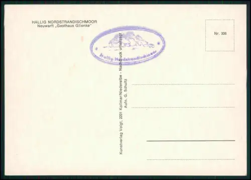 4x AK - Nordstrandischmoor u.a. Halligen - im nordfriesischen Wattenmeer Nordsee