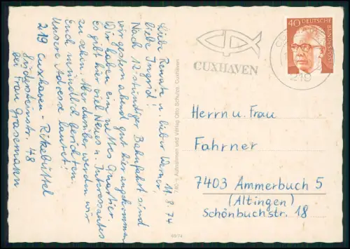 11x AK - Cuxhaven Nordseeheilbad Ansichten Schiffe Strand und andere