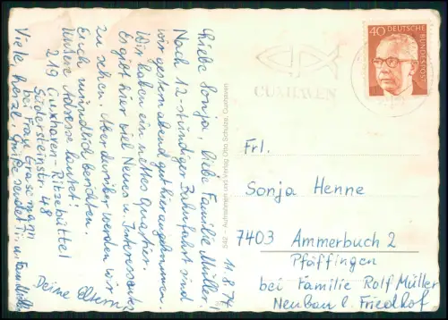 11x AK - Cuxhaven Nordseeheilbad Ansichten Schiffe Strand und andere