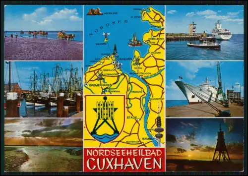 11x AK - Cuxhaven Nordseeheilbad Ansichten Schiffe Strand und andere