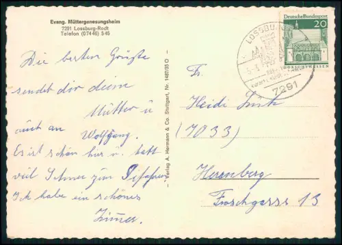 7x AK - Loßburg-Rodt Schwarzwald - Evangelisches Müttergenesungsheim - Ansichten