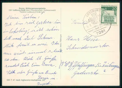 7x AK - Loßburg-Rodt Schwarzwald - Evangelisches Müttergenesungsheim - Ansichten