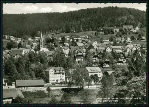 2x Foto AK - Baiersbronn im Schwarzwald - Ansichten Ort mit Häuser Kirche uvm.
