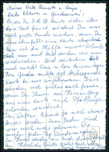 2x Foto AK - Baiersbronn im Schwarzwald - Ansichten Ort mit Häuser Kirche uvm.