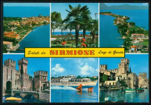 8x AK - Gardasee - Lago di Garda oder Benaco - Panorama Ufer und andere vom See