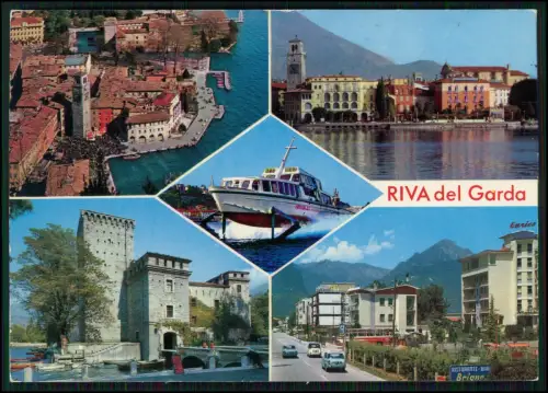 8x AK - Gardasee - Lago di Garda oder Benaco - Panorama Ufer und andere vom See