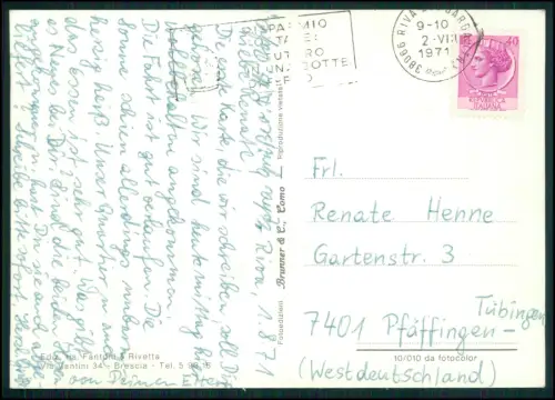 8x AK - Gardasee - Lago di Garda oder Benaco - Panorama Ufer und andere vom See