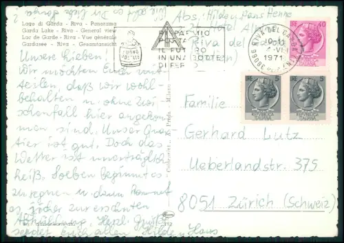 8x AK - Gardasee - Lago di Garda oder Benaco - Panorama Ufer und andere vom See