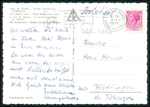 8x AK - Gardasee - Lago di Garda oder Benaco - Panorama Ufer und andere vom See