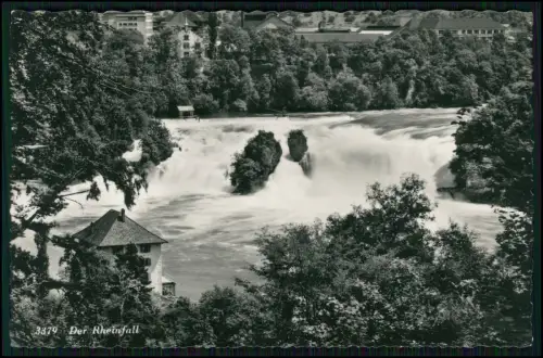 4x Echt Foto AK - der Rheinfall bei Schaffhausen - diverse Ansichten