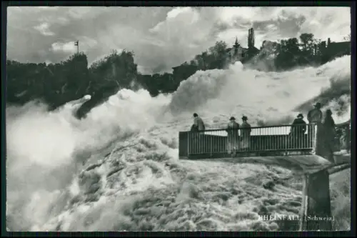 4x Echt Foto AK - der Rheinfall bei Schaffhausen - diverse Ansichten