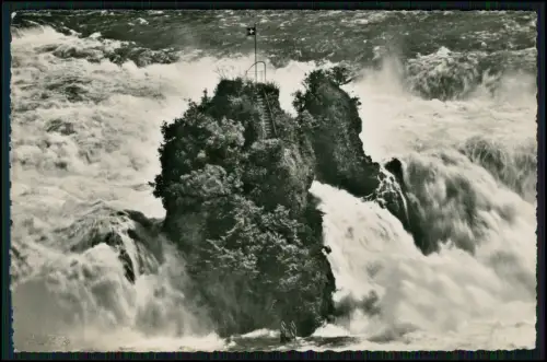 4x Echt Foto AK - der Rheinfall bei Schaffhausen - diverse Ansichten