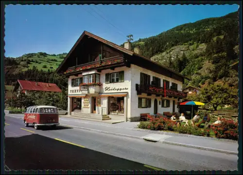AK Oetz im Ötztal Tirol - Haus Heidegger mit Textilgeschäft - Volkswagen T1 Bus