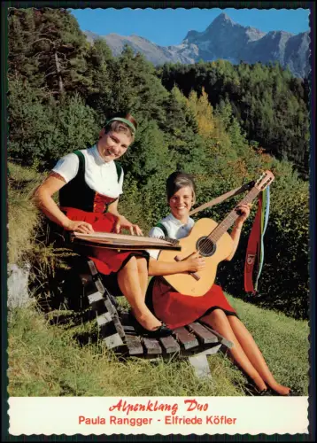 AK - Sölden mit dem bekannten Alpenklang Duo - Paula Rangger und Elfriede Köfler