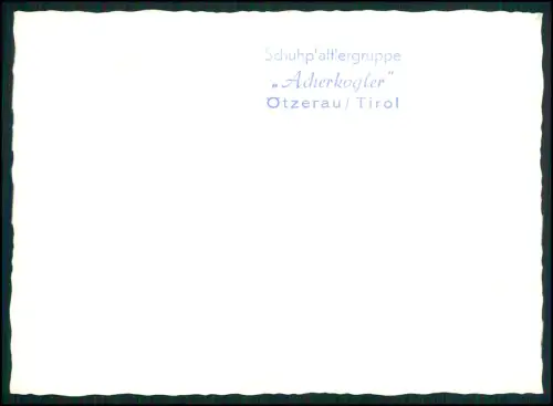 Foto AK mit Stempel - Schuhplattlergruppe Acherkogler - Ötzerau Tirol Lederhose