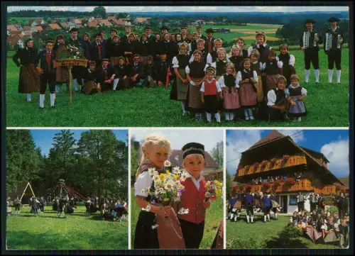 2x AK Seewald Freudenstadt Trachten Volkstanzgruppe Kinder Tracht Akkordeonmusik