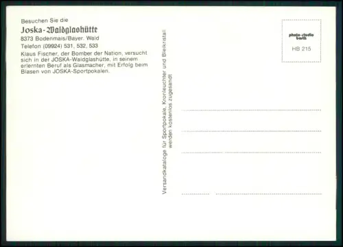 AK - Fußballspieler Klaus Fischer Autogramm - in Bodenmais Joska Waldglashütte