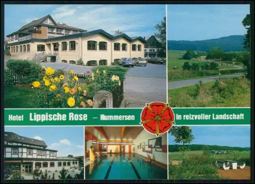 AK - Hummersen Lügde - im Lippe Weserbergland - Ansicht des Hotel Lippische Rose