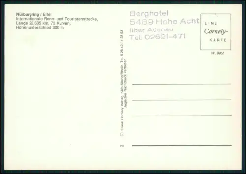 AK - Adenau Nürburgring Eifel Rennstrecke Motorsport Formel 1 Rennen Motorräder