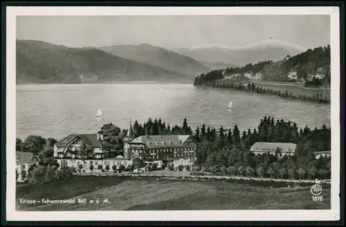 4x Foto AK  - Schwarzwald Seen - Schwimmen Wandern Titisee Schluchsee Mummelsee