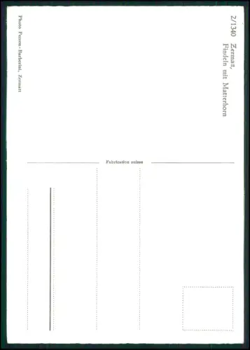 10x AK - Ansichtskarte Postkarte - Zermatt - Kanton Wallis Schweiz