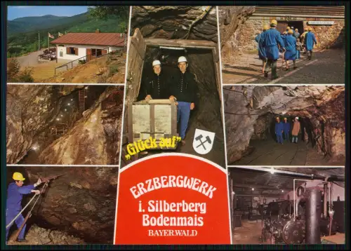 AK Bodenmais Silberberg Erzbergwerk Bayerwald Bergwerk Stollen Führung Maschinen