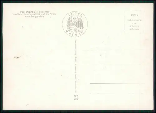 AK - Insel Mainau Bodensee - Motorschiff Mainau Deutschordensschloss Kirche Ufer