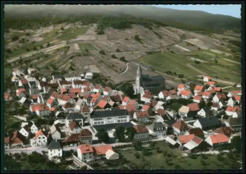 AK - Wihr au Val Elsass - Luftbild Dorf Kirche Reben Haut Rhin Vogesen Panorama
