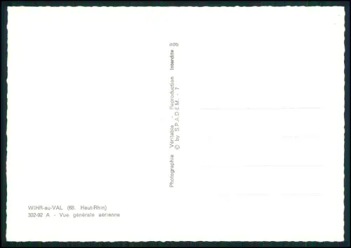 AK - Wihr au Val Elsass - Luftbild Dorf Kirche Reben Haut Rhin Vogesen Panorama