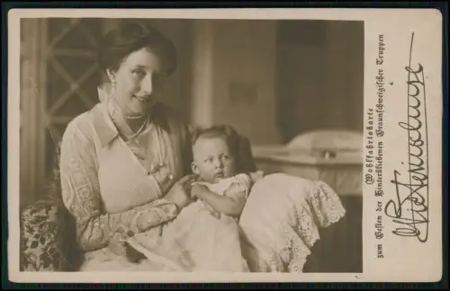Braunschweig Wohlfahrtskarte - Viktoria Luise Preussen Kind 1914 Motiv Herzogtum