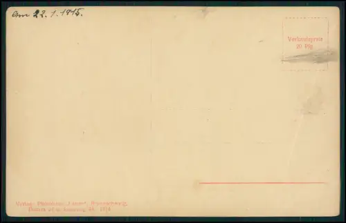 Braunschweig Wohlfahrtskarte - Viktoria Luise Preussen Kind 1914 Motiv Herzogtum