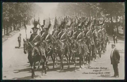 Wien Festzug Armee Erzherzog Karl 1809 - Motiv Kavallerie 1908 Maler Hollitzer