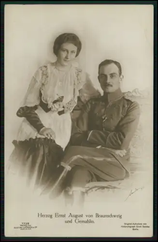 AK - Herzog Ernst August von Braunschweig - und seine Gemahlin Viktoria Luise