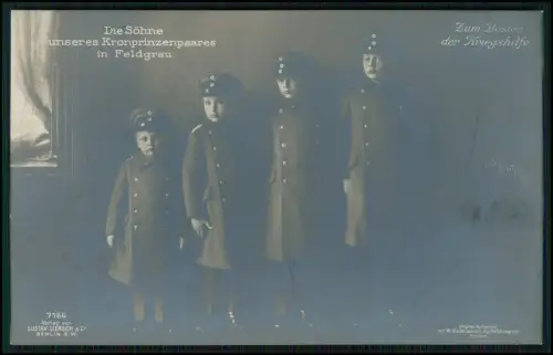 AK - Söhne deutschen Kronprinzenpaares - Wilhelm Prinz von Preußen und Cecilie